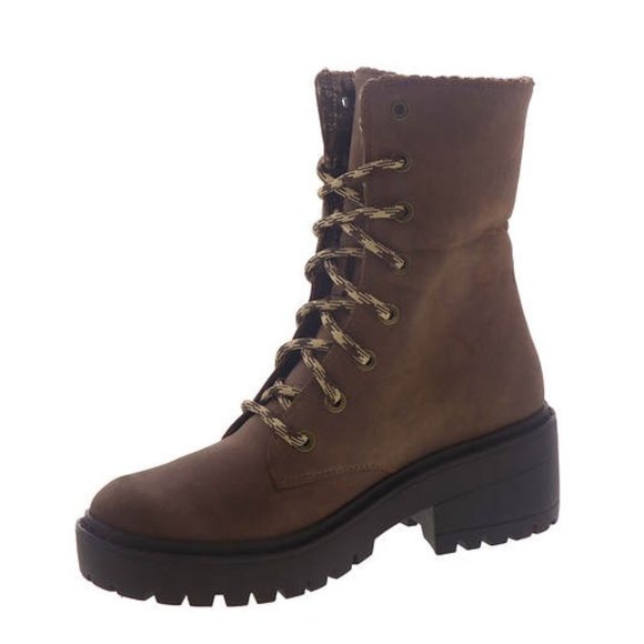 NEW Women's SKECHERS Brown Memory Foam Boots Hiking Work KNIT BUZZ Size 7 - Picture 3 of 9